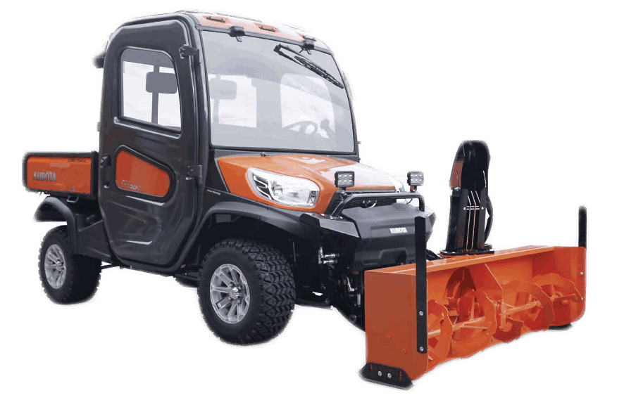Kubota X100C RTV with 66-inch Snowblower
